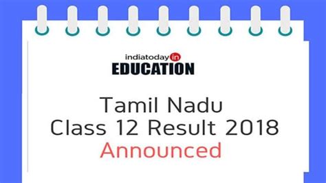 12 results tamilnadu 2018|Tamil Nadu Class 12 Result 2018 Today At Tnresults.nic.in.